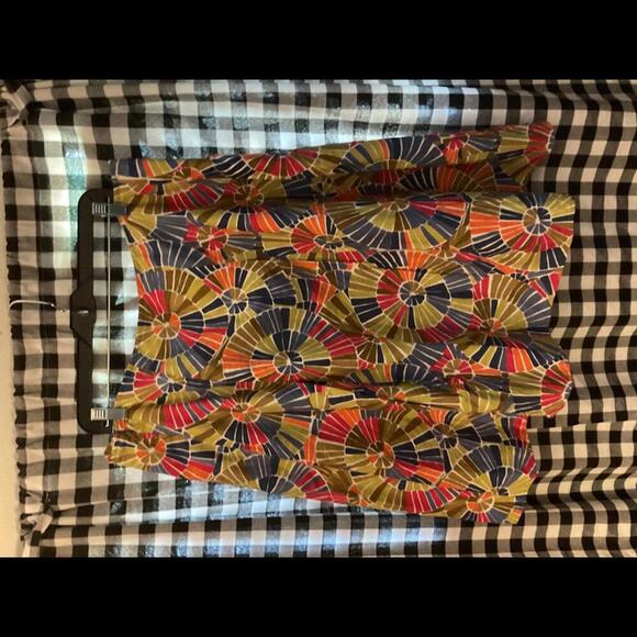 Talbots Vintage Pleated Circle Pattern Midi Skirt Size 14W - Picture 6 of 7